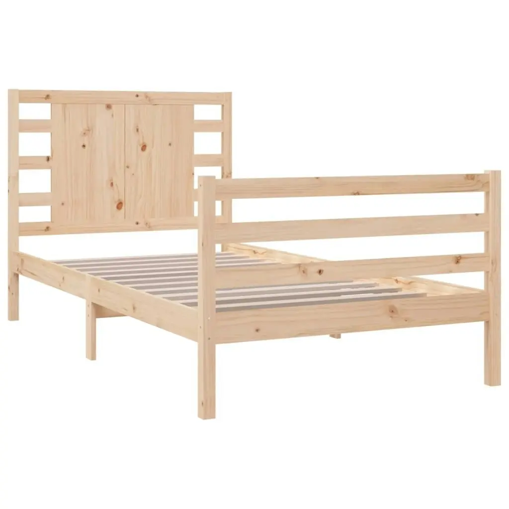 Bed Frame without Mattress 90x190 cm Solid Wood Pine 3104248