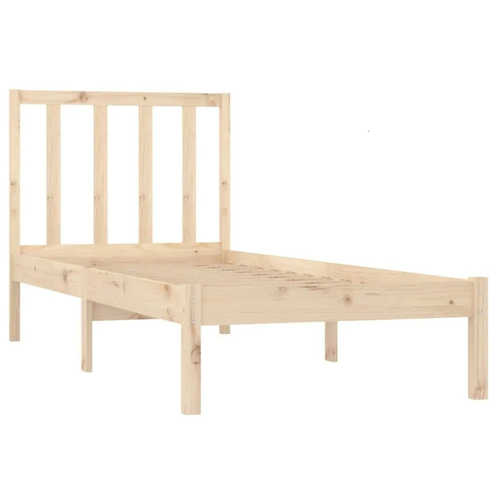 Bed Frame Solid Wood Pine 92x187 cm Single Size 3105036