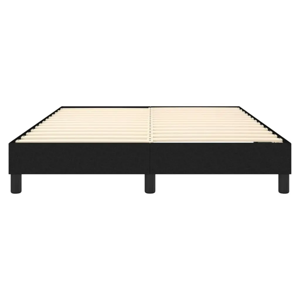 Bed Frame without Mattress Black Double Fabric 3120556