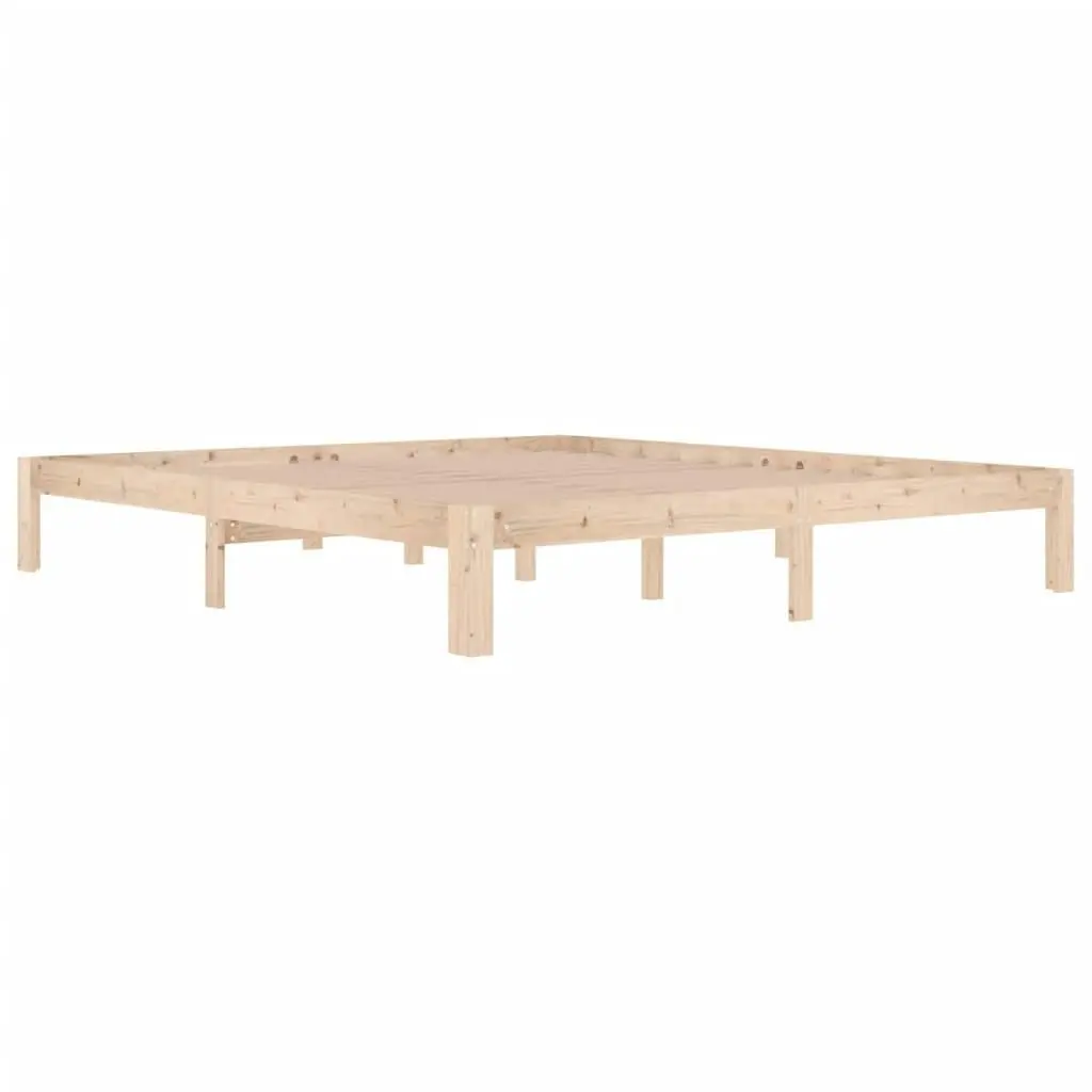 Bed Frame Solid Wood 183x203 cm King Size 810380