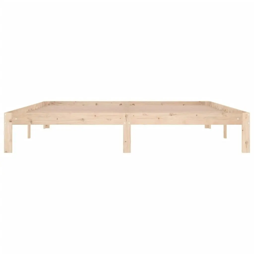 Bed Frame Solid Wood 183x203 cm King Size 810380