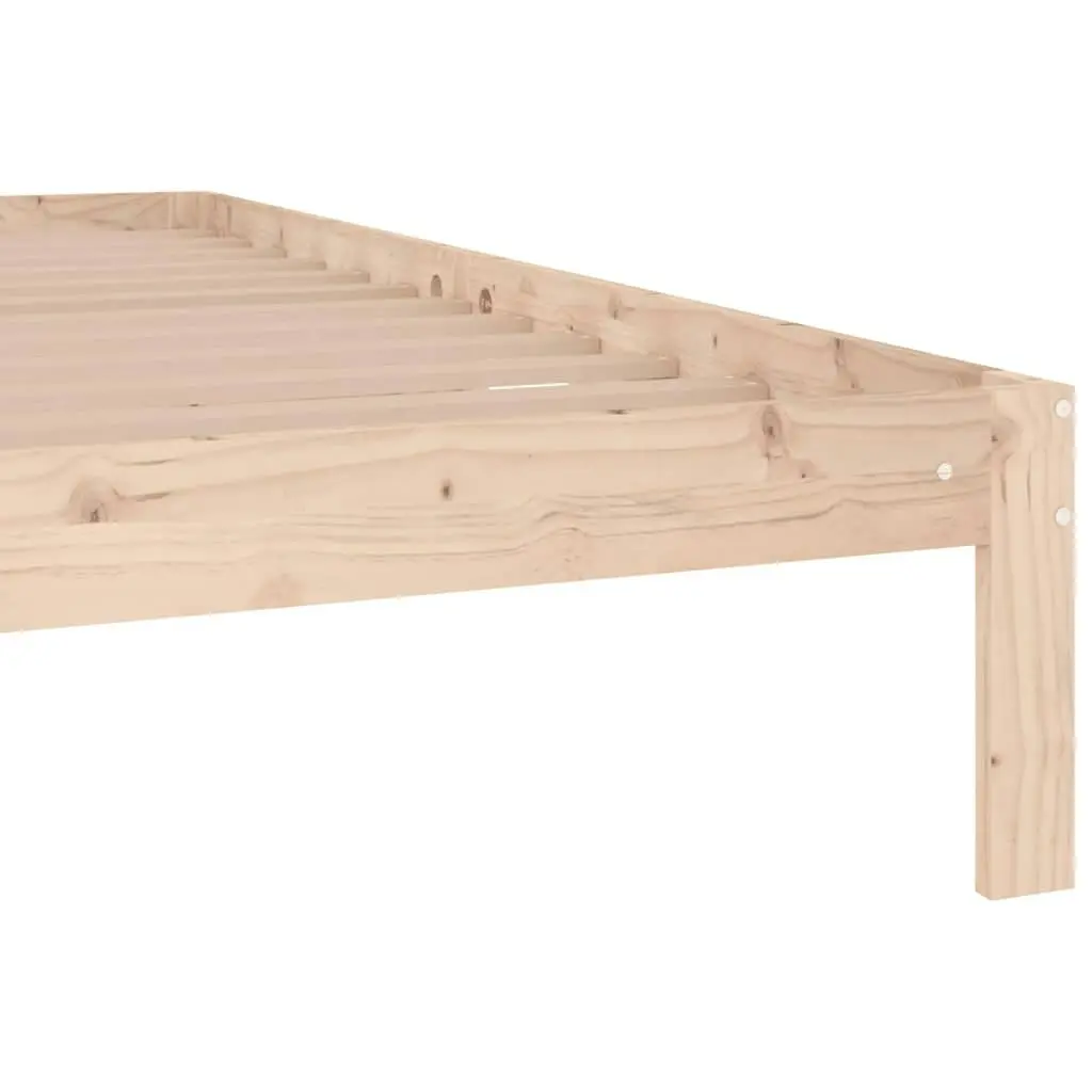 Bed Frame Solid Wood 183x203 cm King Size 810380