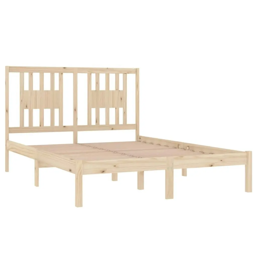 Bed Frame without Mattress Solid Wood 135x190 cm 3104038