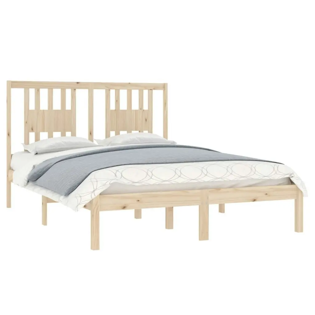 Bed Frame without Mattress Solid Wood 135x190 cm 3104038