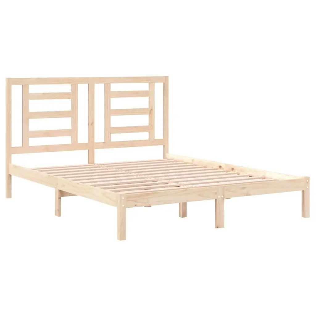 Bed Frame without Mattress 150x200 cm Solid Wood Pine 3104353