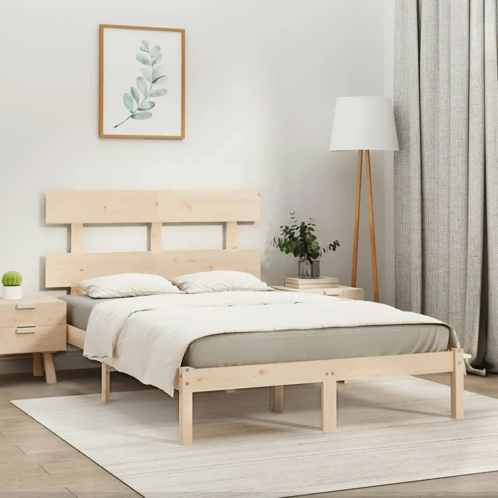 Bed Frame Solid Wood 183x203 cm King Size 3104688