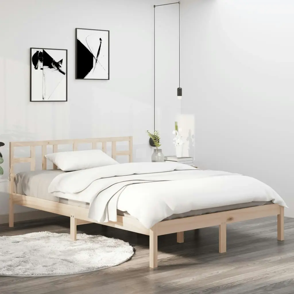 Bed Frame Solid Wood 183x203 cm King Size 3105420