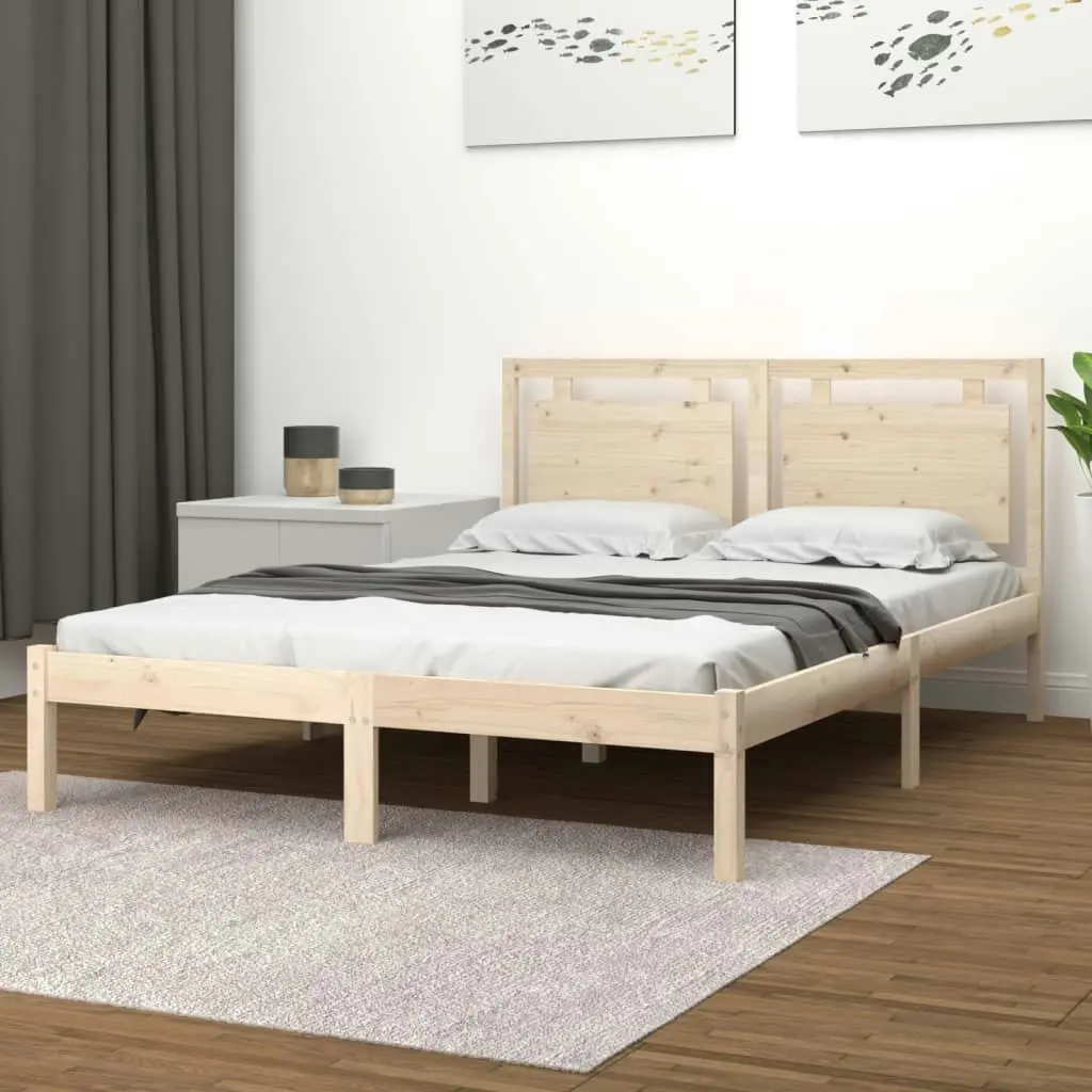 Bed Frame Solid Wood 183x203 cm King Size 3105550