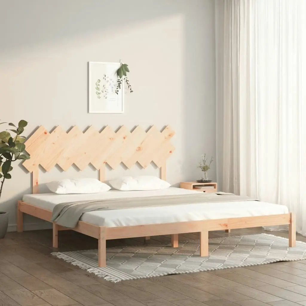 Bed Frame 183x203 cm King Size Solid Wood 3104883