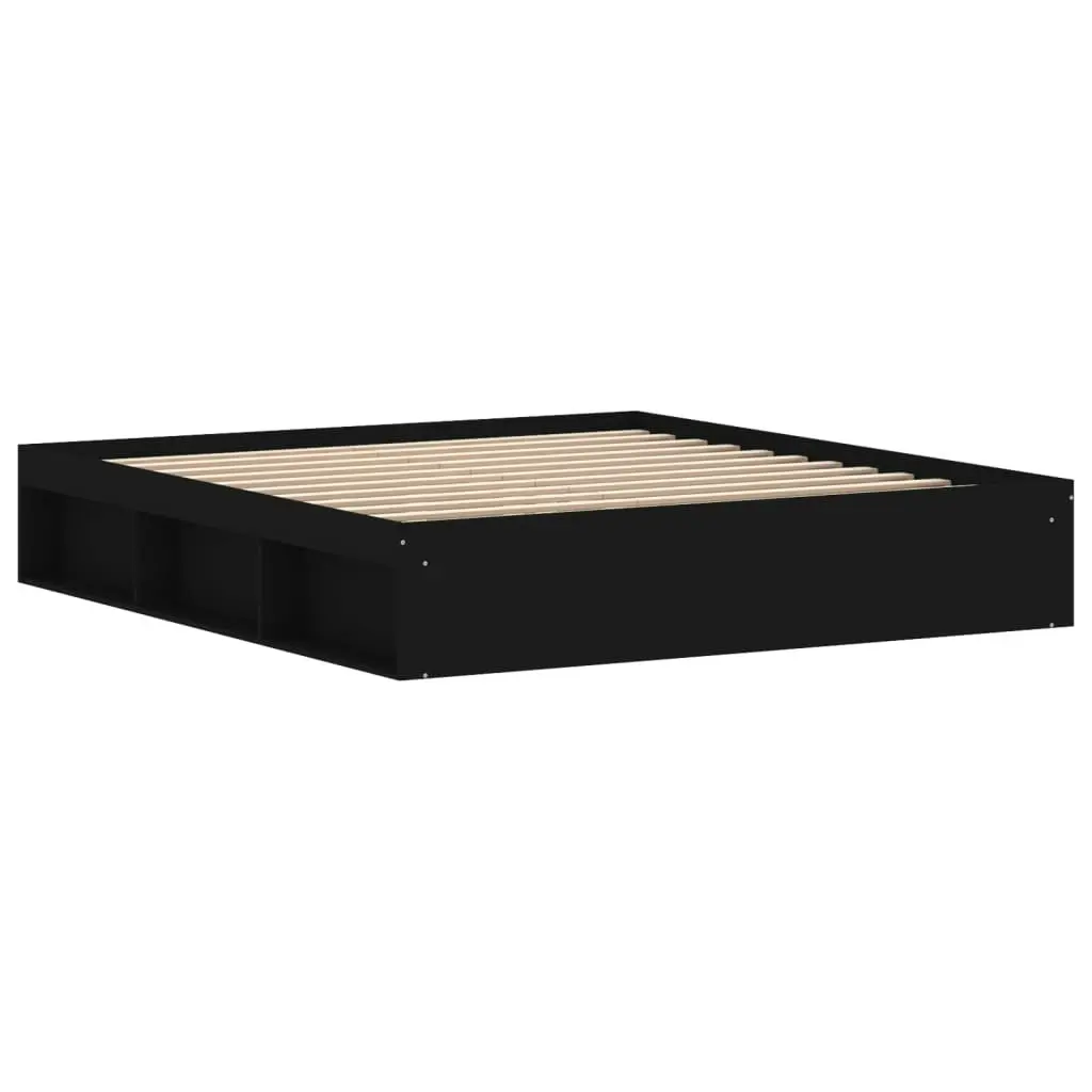 Bed Frame Black 183x203 cm King Size 3203881