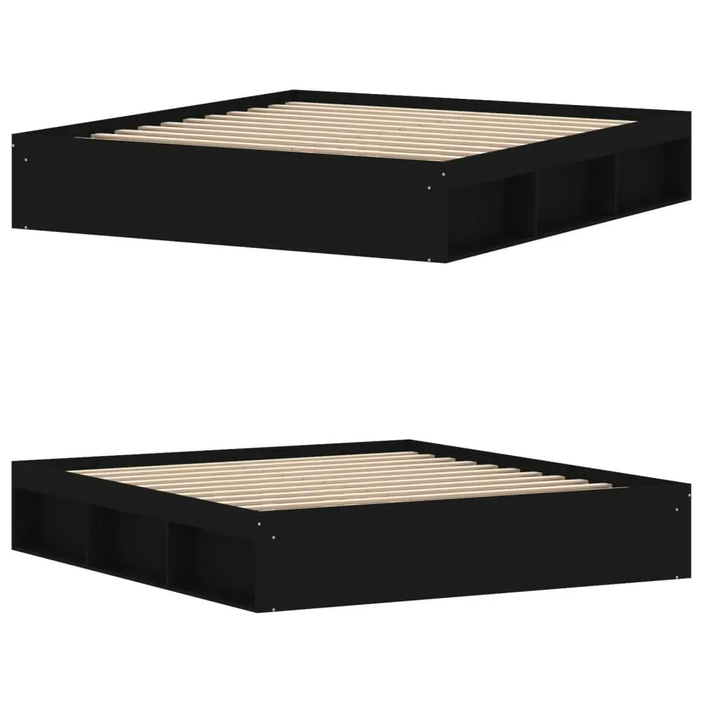 Bed Frame Black 183x203 cm King Size 3203881