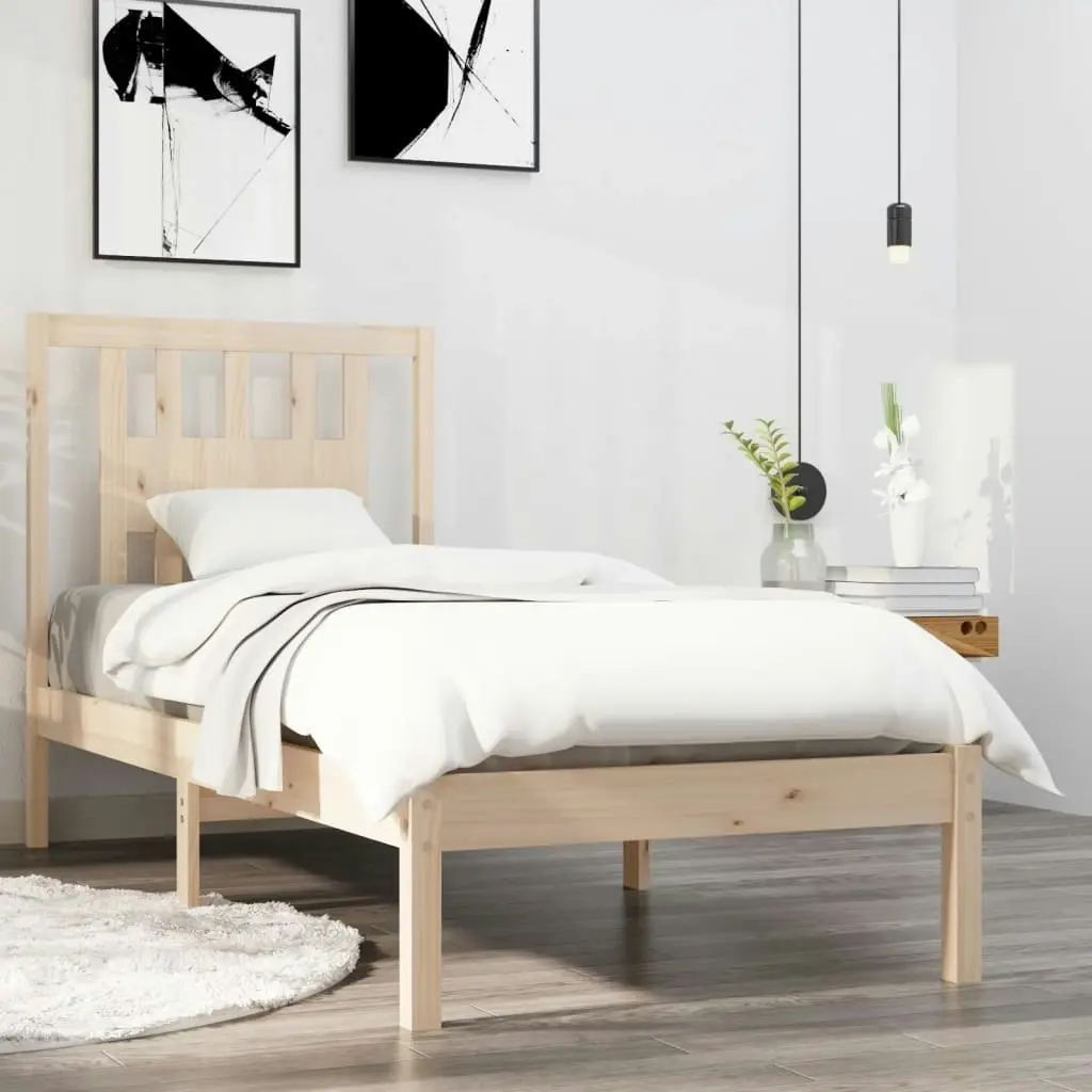 Bed Frame without Mattress Solid Wood 90x190 cm 3104028