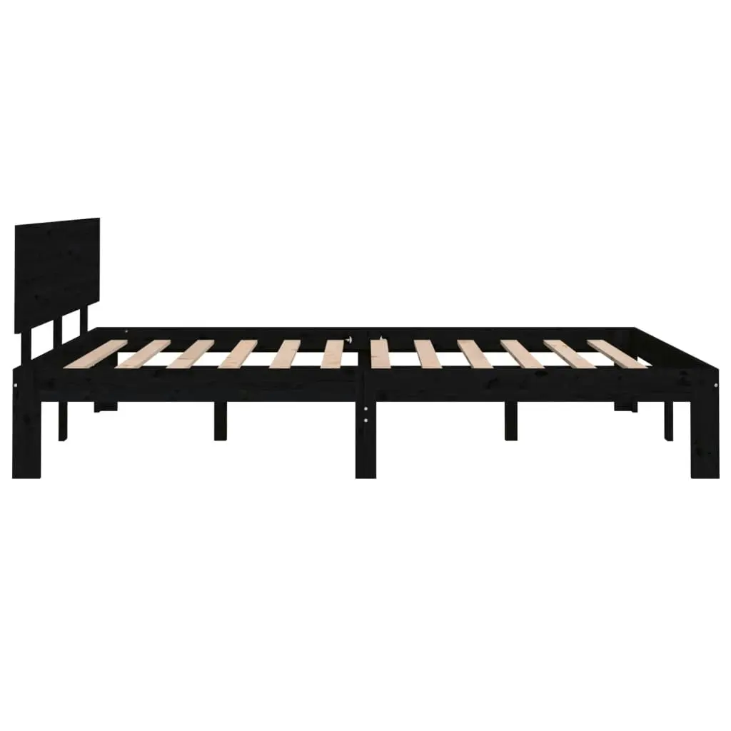 Bed Frame without Mattress Black 135x190 cm 810474