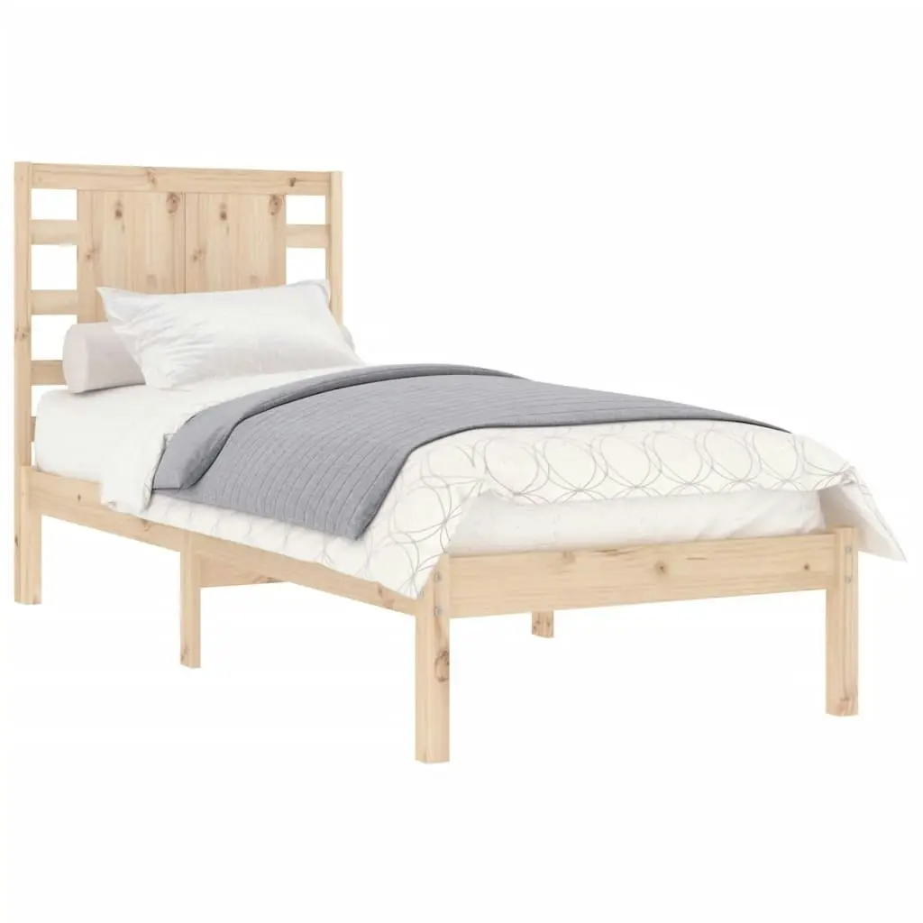 Bed Frame without Mattress 90x190 cm Solid Wood 3104183