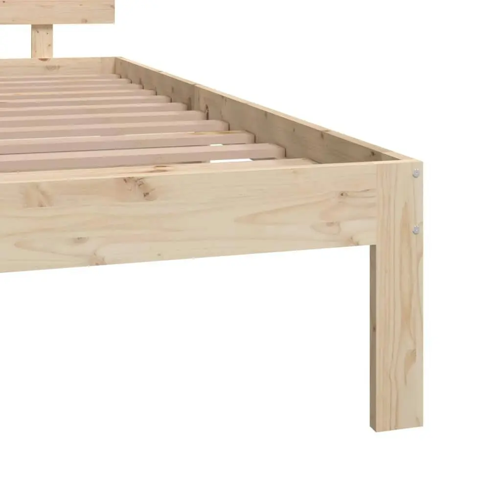 Bed Frame Solid Wood 137x187 cm Double Size 810470