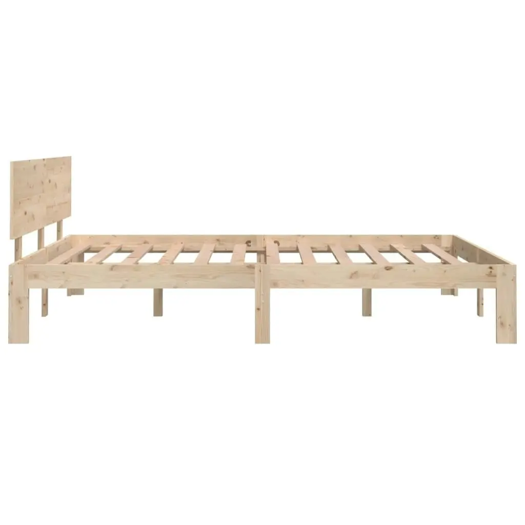 Bed Frame Solid Wood 137x187 cm Double Size 810470