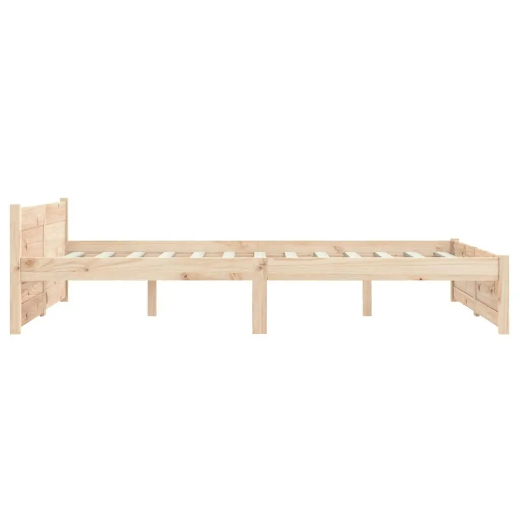 Bed Frame Solid Wood 137x187 cm Double Size 815019