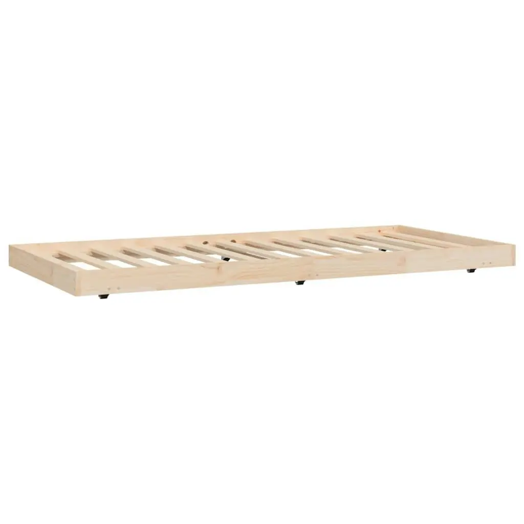 Bed Frame 92x187 cm Single Size Solid Wood Pine 823504