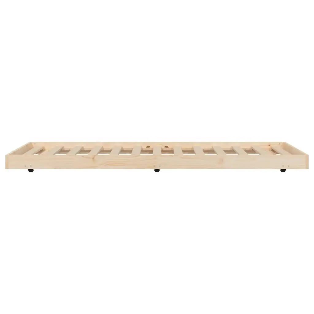 Bed Frame 92x187 cm Single Size Solid Wood Pine 823504