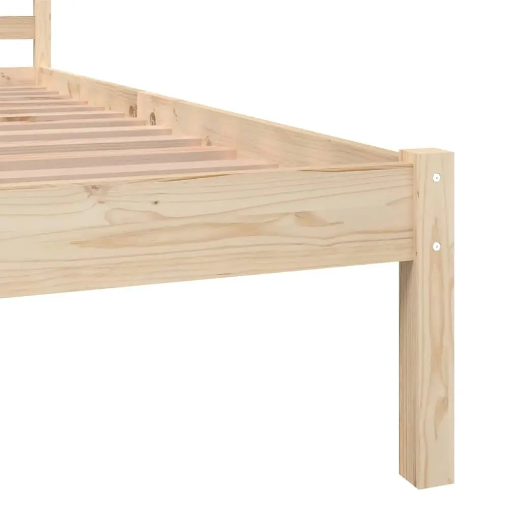 Bed Frame Solid Wood Pine 92x187 cm Single Size 810395