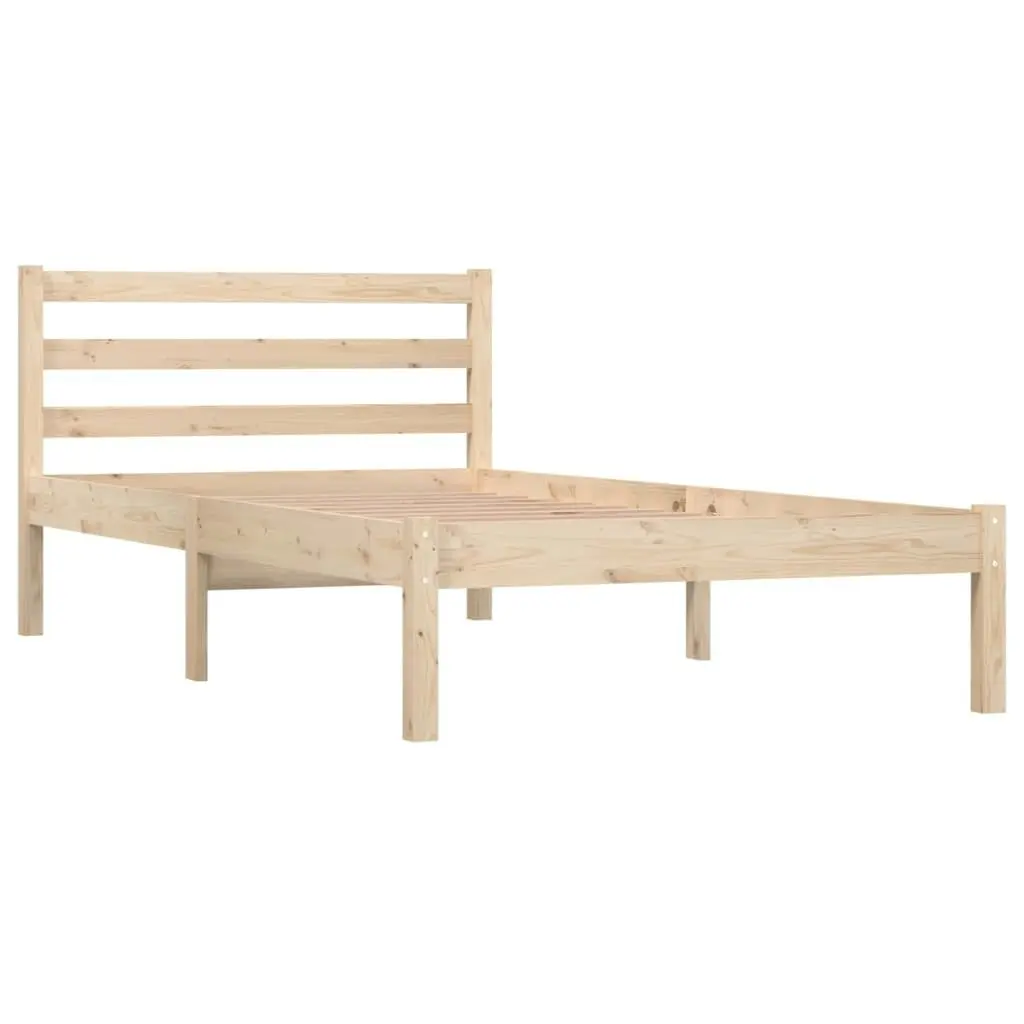 Bed Frame Solid Wood Pine 92x187 cm Single Size 810395