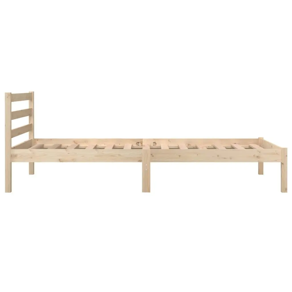 Bed Frame Solid Wood Pine 92x187 cm Single Size 810395