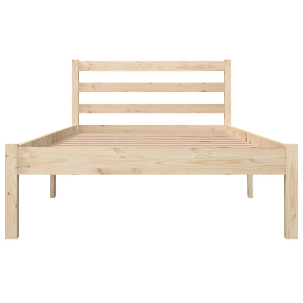 Bed Frame Solid Wood Pine 92x187 cm Single Size 810395