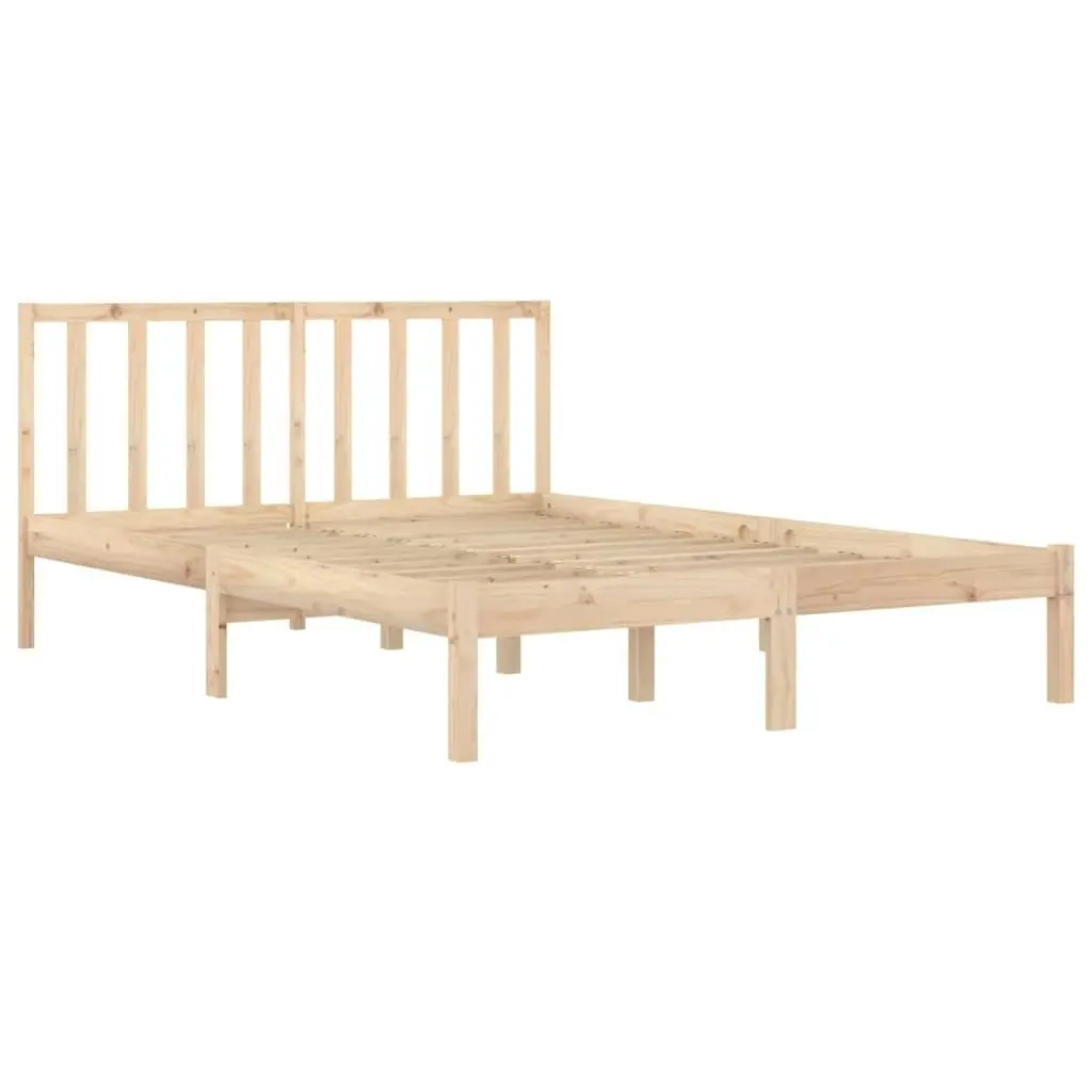 Bed Frame Solid Wood Pine 183x203 cm King Size 3105086