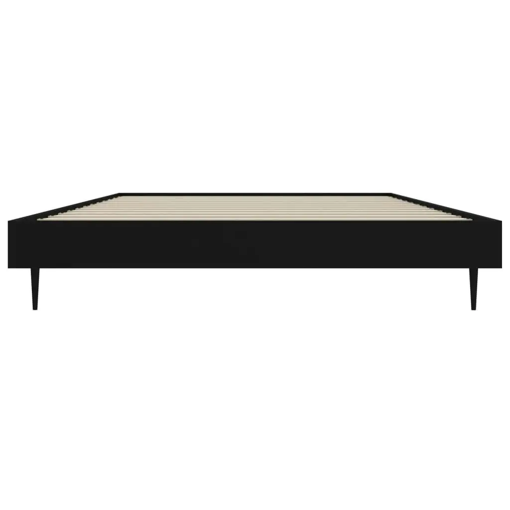 Bed Frame without Mattress Black 90x190 cm Engineered Wood 832302