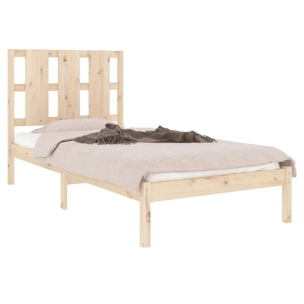 Bed Frame Solid Wood 92x187 cm Single Size 3105565