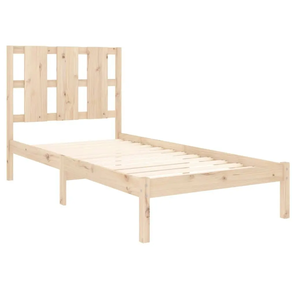 Bed Frame Solid Wood 92x187 cm Single Size 3105565