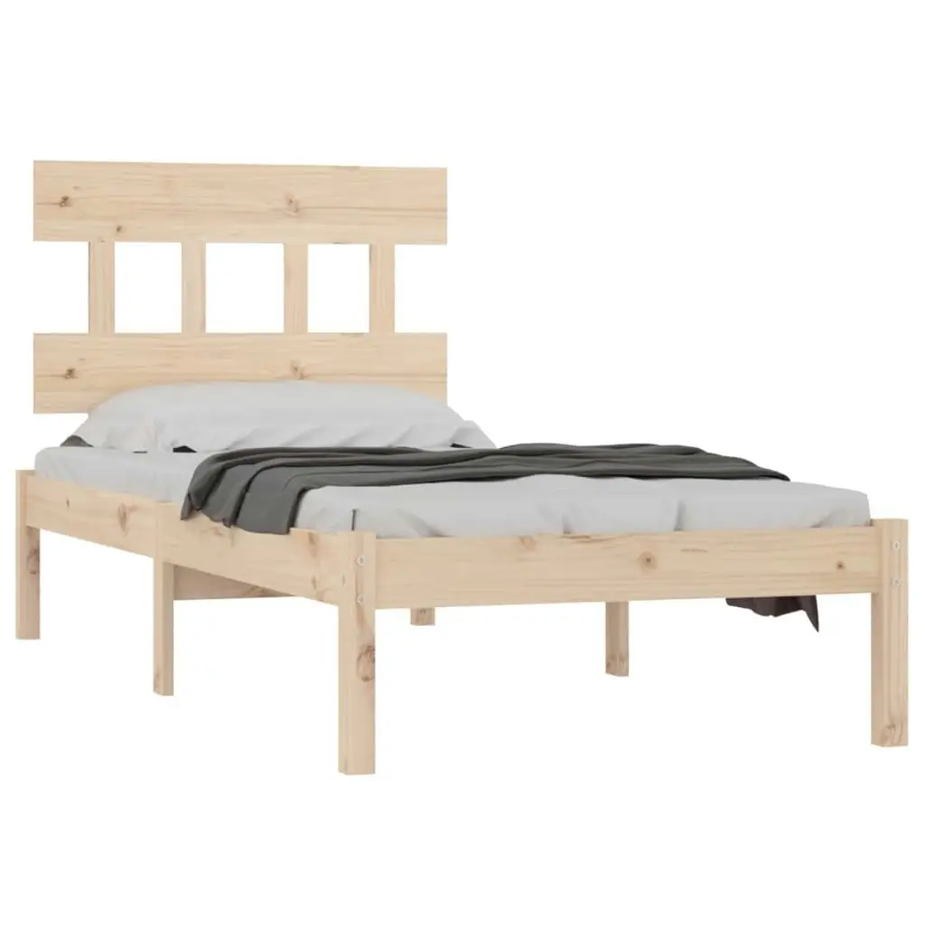 Bed Frame Solid Wood 92x187 cm Single Size 3104703