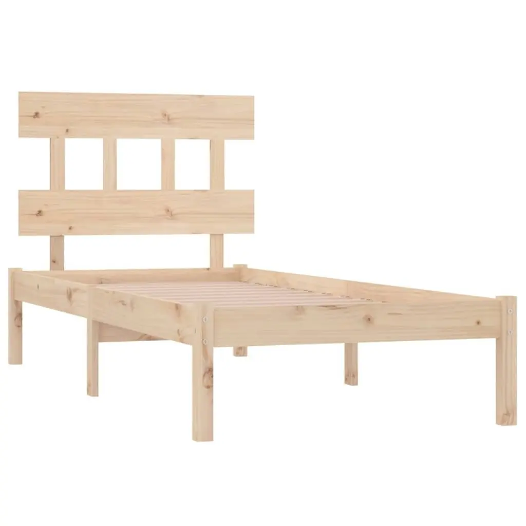 Bed Frame Solid Wood 92x187 cm Single Size 3104703