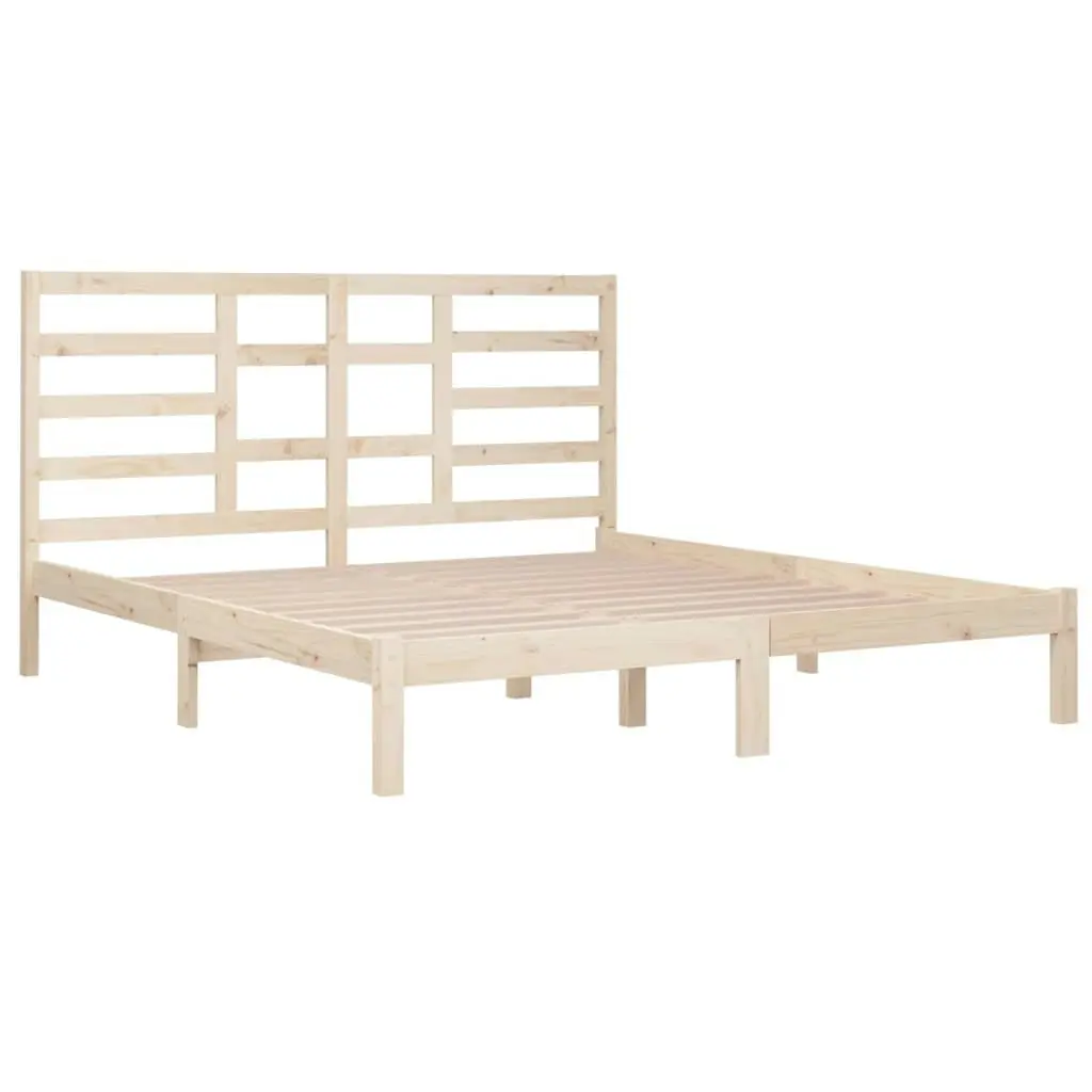 Bed Frame without Mattress Solid Wood 183x203 cm King 3105810