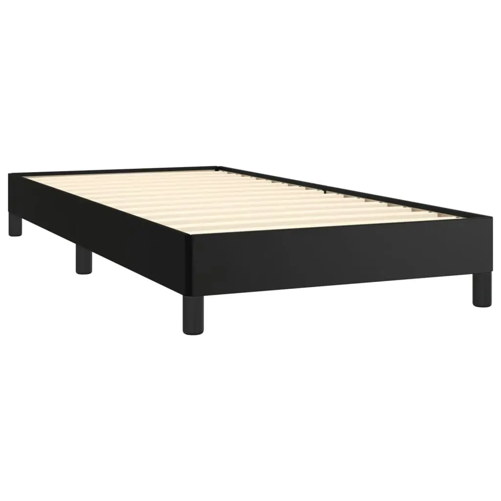 Bed Frame without Mattress Black King Single Faux Leather 355755