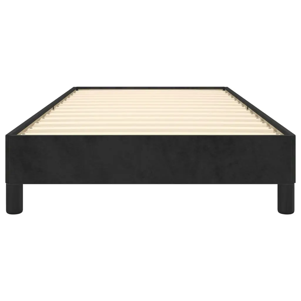 Bed Frame Black 106x203 cm King Single Size Velvet 355757