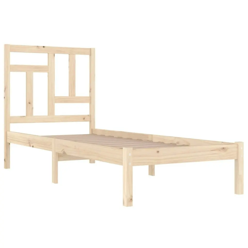 Bed Frame without Mattress 90x190 cm Solid Wood Pine 3104508