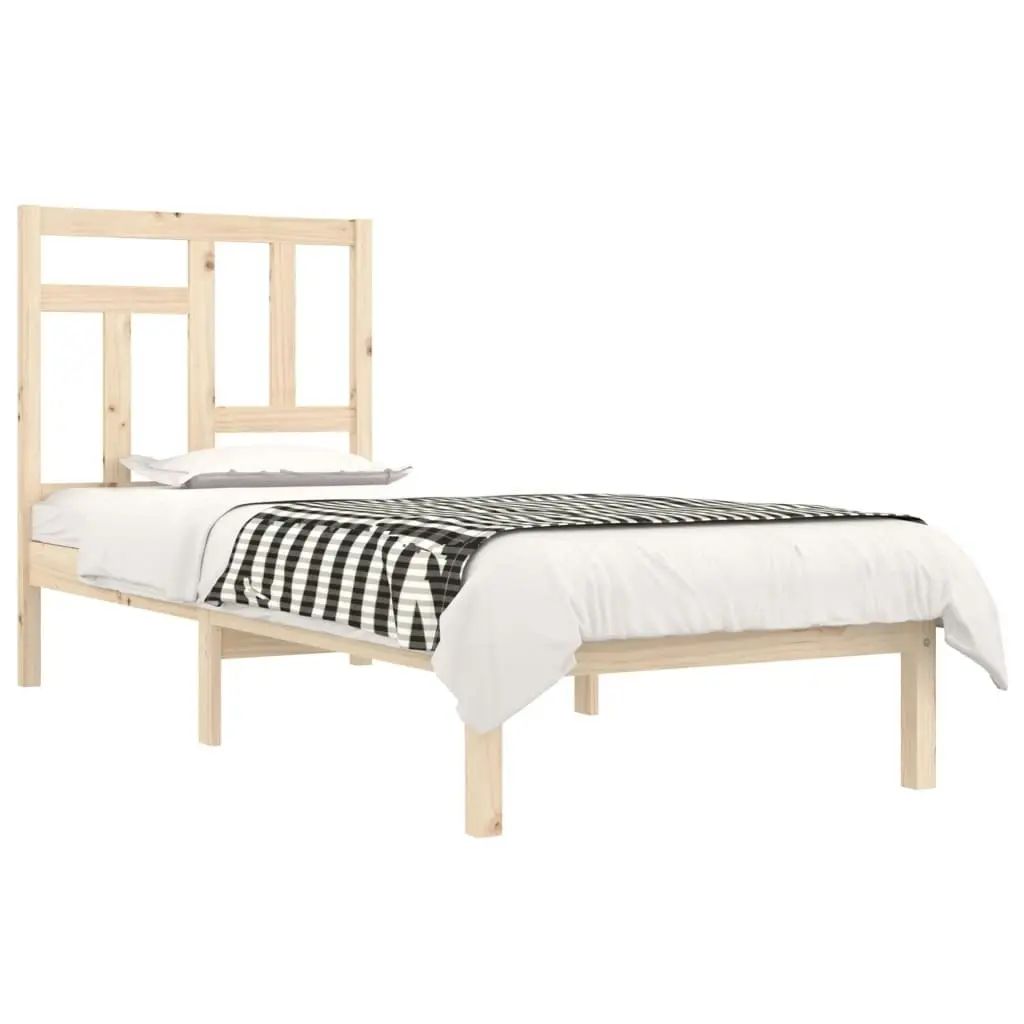 Bed Frame without Mattress 90x190 cm Solid Wood Pine 3104508