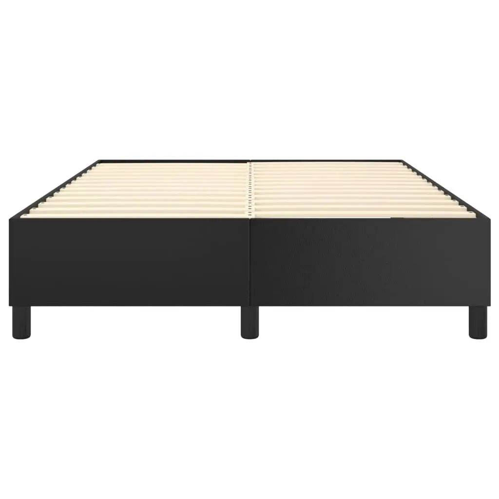 Bed Frame without Mattress Black Double Faux Leather 3121075