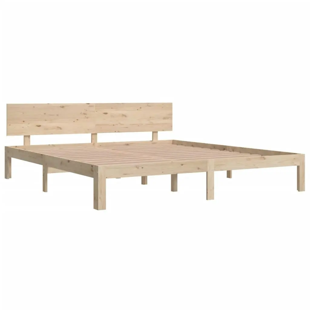 Bed Frame Solid Wood 183x203 cm King Size 810510