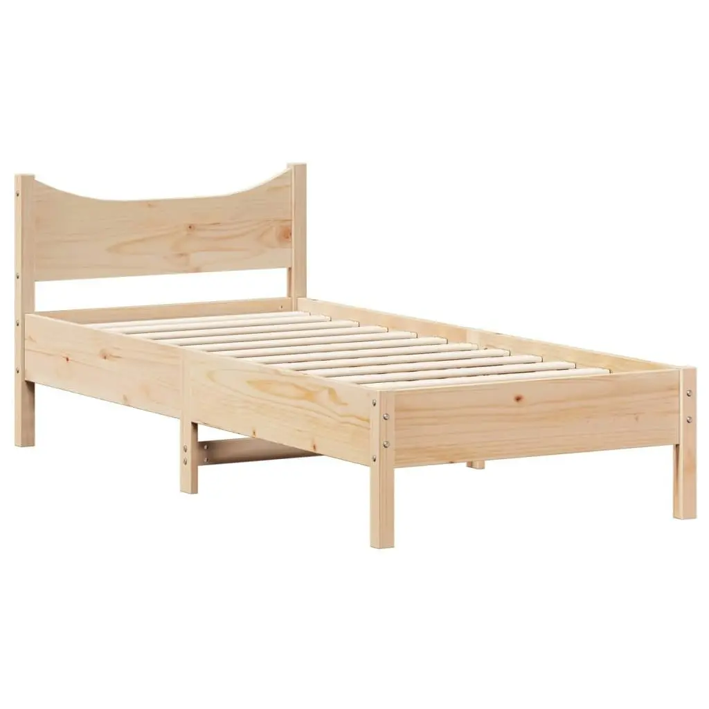 Bed Frame 90x190 cm Solid Wood Pine 844753