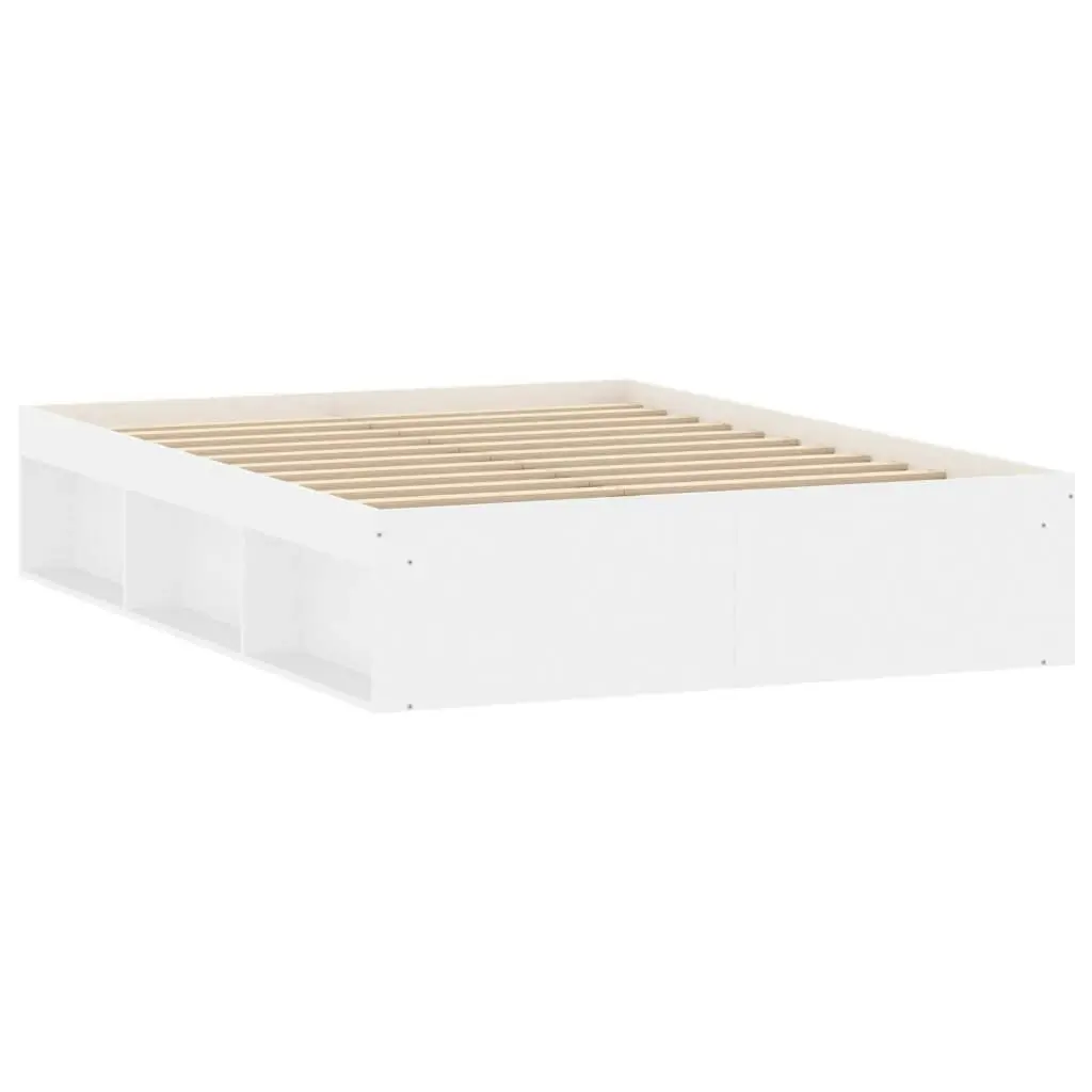 Bed Frame White 137x187 cm Single Size 3203908