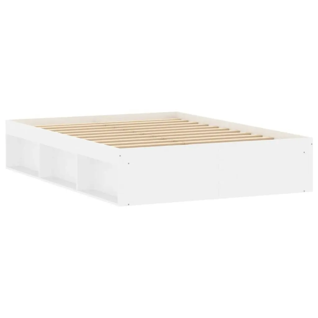 Bed Frame White 137x187 cm Single Size 3203908