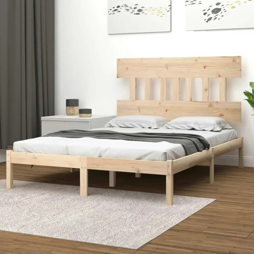 Bed Frame Solid Wood 153x203 cm Queen Size 3104743