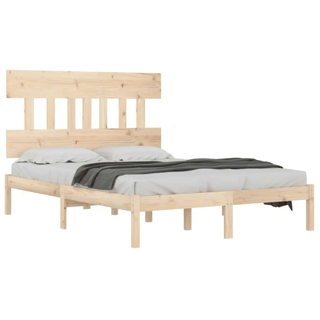 Bed Frame Solid Wood 153x203 cm Queen Size 3104743