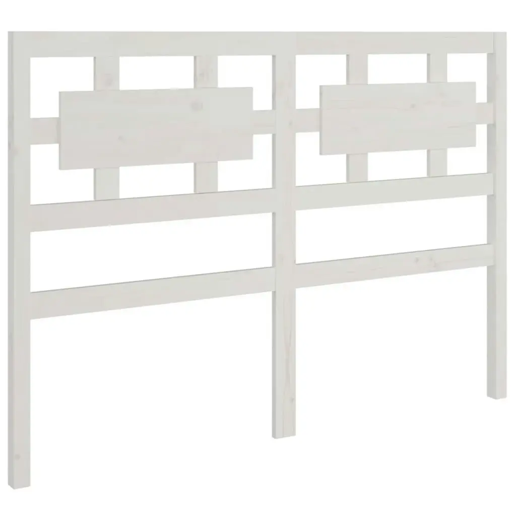 Bed Frame without Mattress White 135x190 cm Solid Wood 3105641