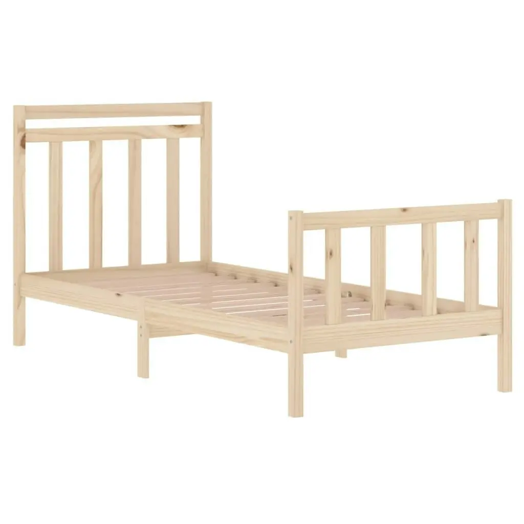 Bed Frame without Mattress 90x190 cm Solid Wood 3105345