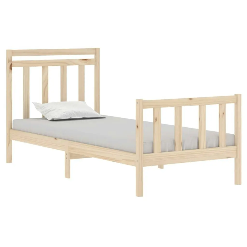 Bed Frame without Mattress 90x190 cm Solid Wood 3105345