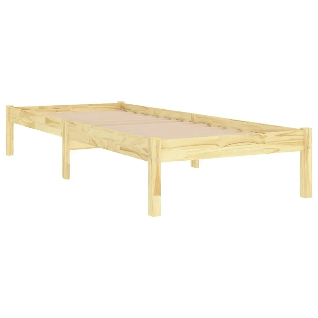 Bed Frame Solid Wood 92x187 cm Single Size 809982