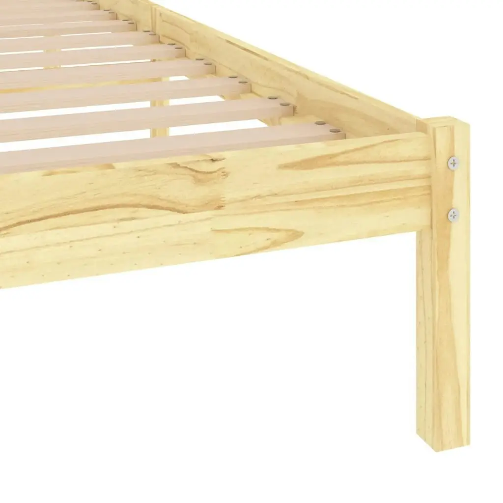 Bed Frame Solid Wood 92x187 cm Single Size 809982